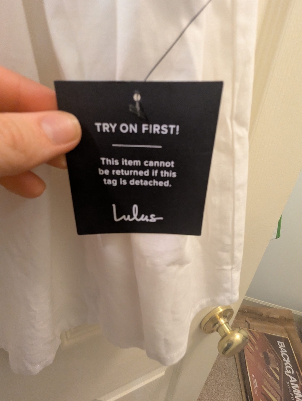 NWT Lulus White Dress - Picture 2 of 4